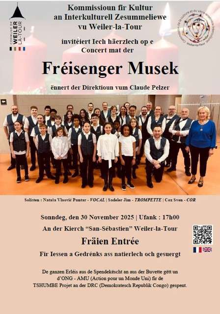 Concert mat der Fréisenger Musek zu Weiler-la-Tour