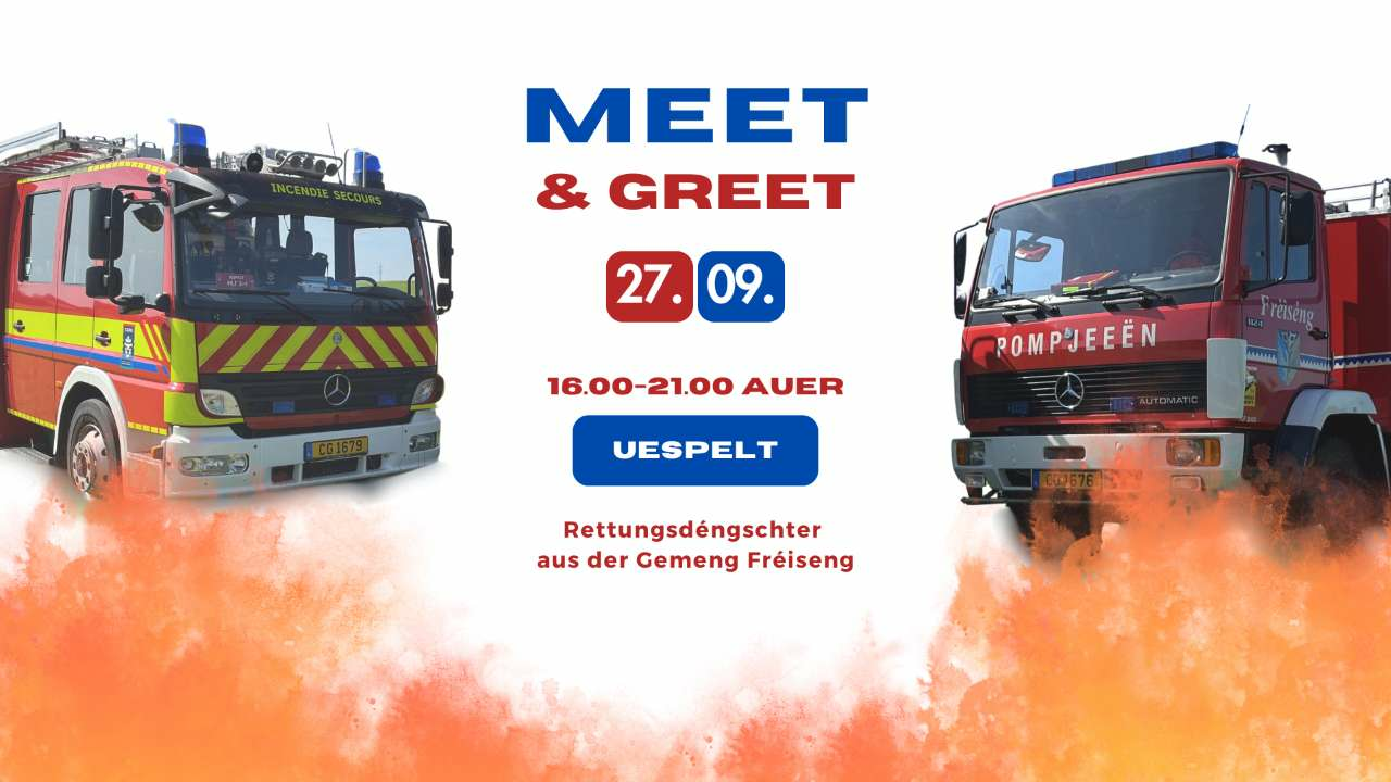 Meet + Greet mat de Rettungsdéngschter aus der Gemeng Fréiseng